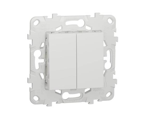 Выключатель двухклавишный Schneider Electric Unica New NU521118