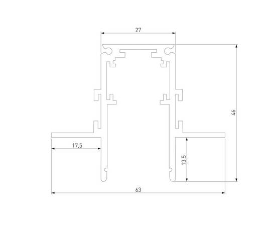 Встраиваемый шинопровод Elektrostandard Slim Magnetic 85207/00 a067494, изображение 2