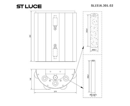 Настенный светильник ST Luce Delight SL1516.301.02, изображение 2