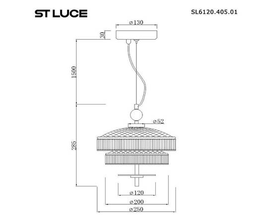 Подвесной светодиодный светильник ST Luce Oriental SL6122.303.01, изображение 2