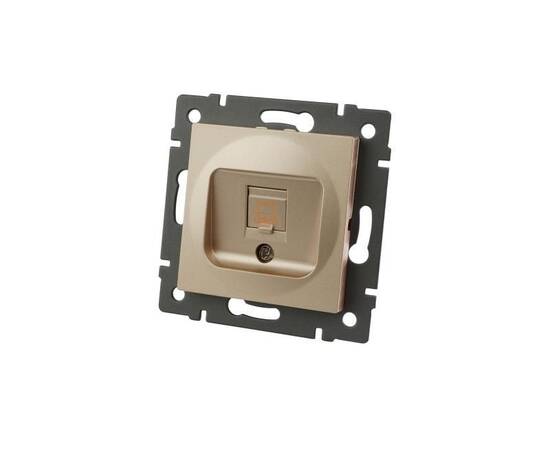 Механизм компьютерной розетки Arlight SCT-MPC1-PL-GD-V (RJ-45, CAT6) 049849
