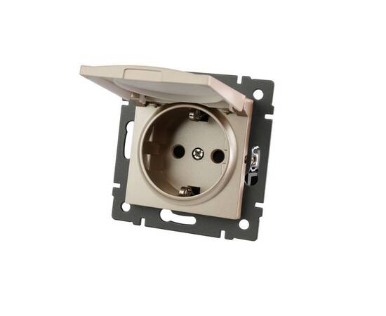 Механизм розетки влагозащищённый Arlight SCT-MCP-PL-GD-V (250V, 16A) 049837