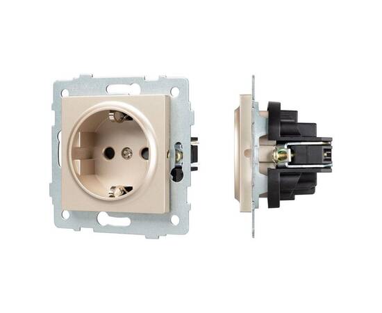 Механизм электрической розетки Arlight SCT-MEU1-PL-GD-V (250V, 16A) 049817