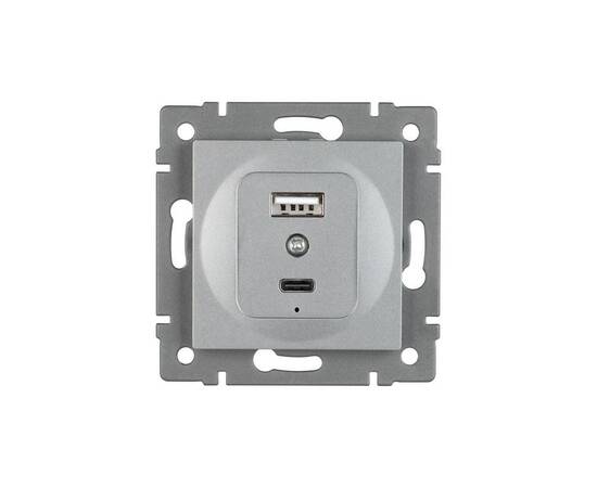 Механизм USB розетки Arlight SCT-MUAC-PL-GR-V (5V, 3A, QC4) 049840, изображение 3