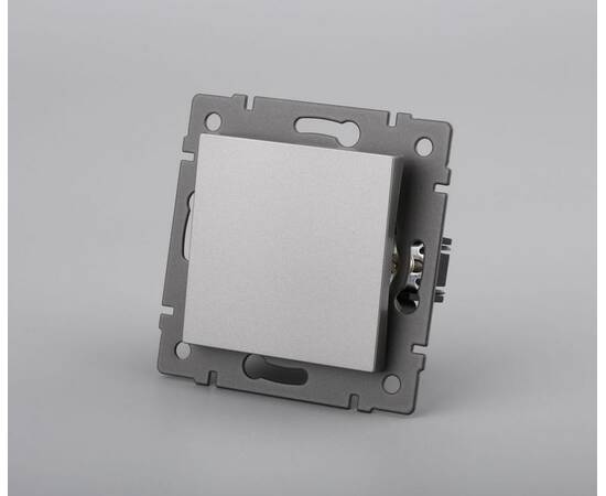 Механизм выключателя одноклавишный перекрёстный Arlight SWT-MKX1-PL-GR-V (250V, 10A) 049877