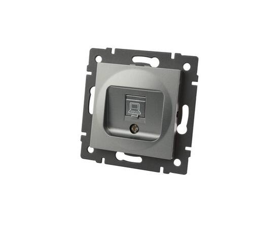 Механизм компьютерной розетки Arlight SCT-MPC1-PL-GR-V (RJ-45, CAT6) 049848