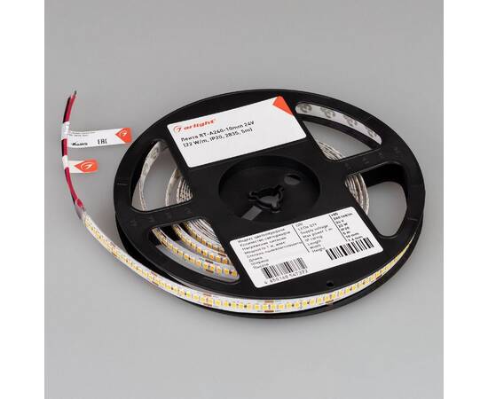 Светодиодная лента Arlight RT-A240-10mm 24V Warm2400 (22 W/m, IP20, 2835, 5m) 055992, изображение 3