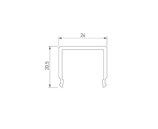 Экран Arlight G-K MAT-L для PLS-GIP, LOCK 019210(1), изображение 2