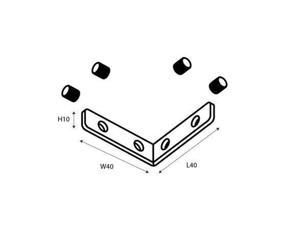 Коннектор угловой Favourite Logica 1014-CU-001, изображение 2