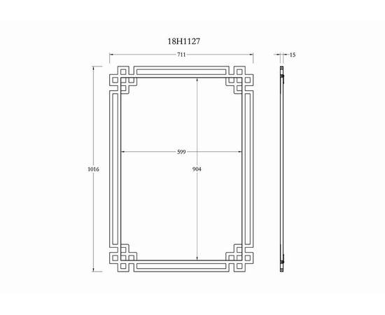 Зеркало Garda Decor KFE1270, изображение 3