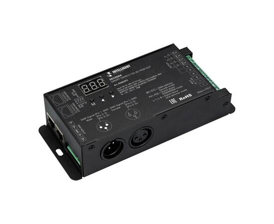 Декодер Arlight SMART-DMX512-104-83-RDM-SUF (12-48V, 4x8A, XLR3/RJ45) 023823(1)
