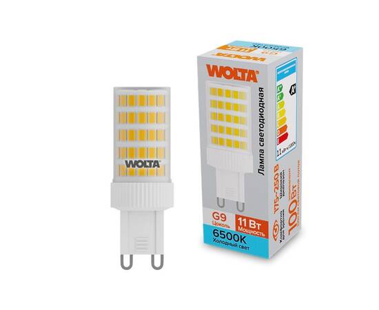 Светодиодная лампа WOLTA 11Вт 6500K G9 кукуруза матовая WSTD-JCD-11W6KG9-C
