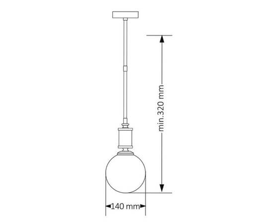 Подвесной светильник Kutek Mood Artu Glass ART-ZW-1 (N) G, изображение 2