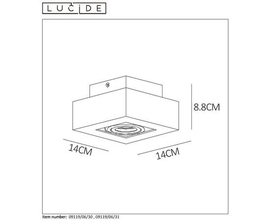 Потолочный светильник Lucide Xirax 09119/06/30, изображение 5