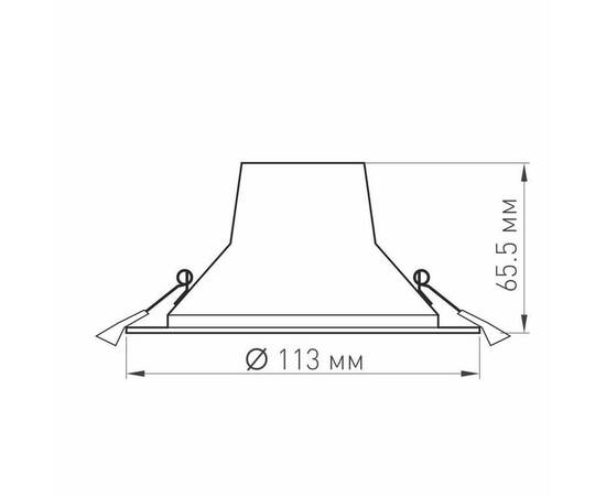 Встраиваемый светодиодный светильник Arlight LTD-Legend-R115-10W White6000 027315, изображение 5