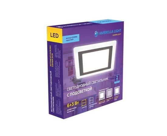Встраиваемый светодиодный светильник Ambrella light Downlight DCR392, изображение 2