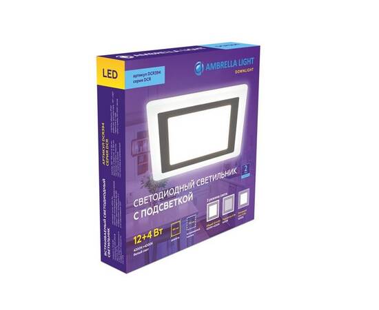 Встраиваемый светодиодный светильник Ambrella light Downlight DCR394, изображение 2