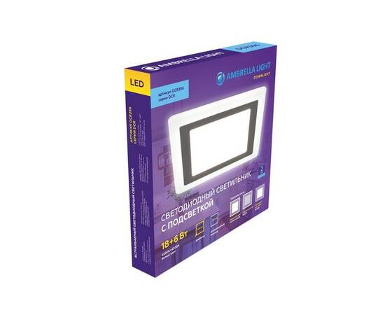 Встраиваемый светодиодный светильник Ambrella light Downlight DCR396, изображение 2