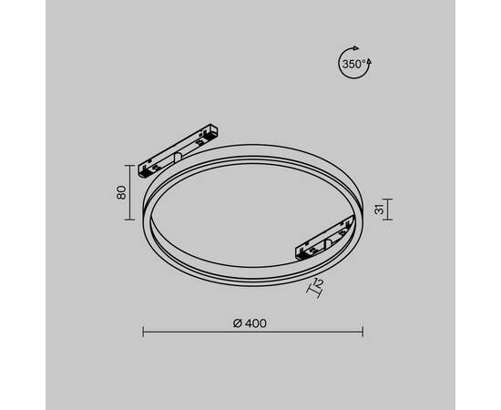 Трековый магнитный светильник Maytoni Rim TR227-2-24W4K-B, изображение 10
