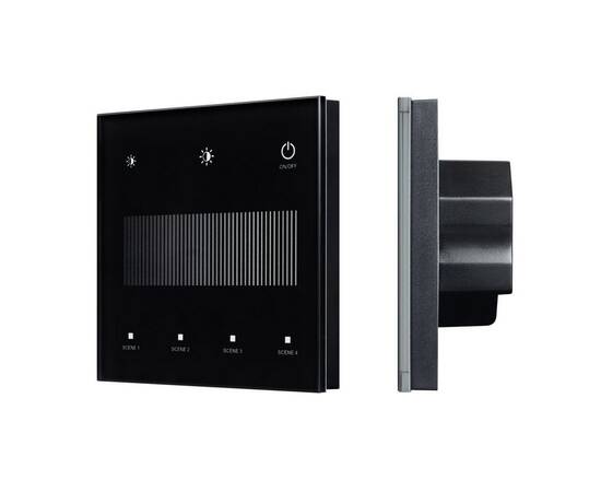Сенсорная панель Arlight SMART-DALI-301-11-1G-4SC-DIM-IN Black (BUS/24V, Touch, 2.4G) 046547