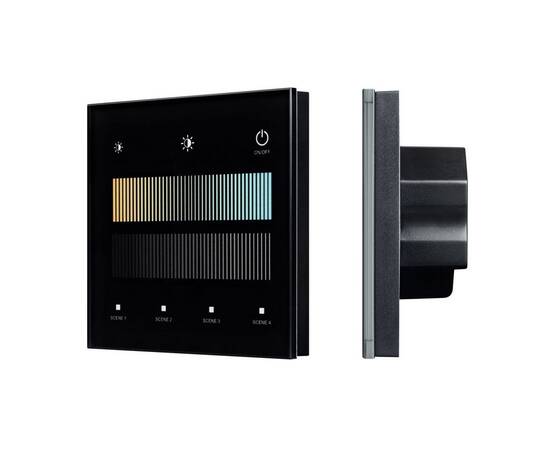 Сенсорная панель Arlight SMART-DALI-301-11-1G-4SC-MIX-IN Black (BUS/24V, Touch, 2.4G) 046550