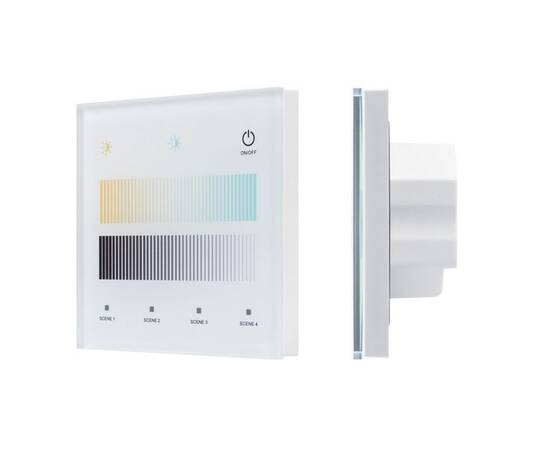 Сенсорная панель Arlight SMART-DALI-301-11-1G-4SC-MIX-IN White (BUS/24V, Touch, 2.4G) 046551