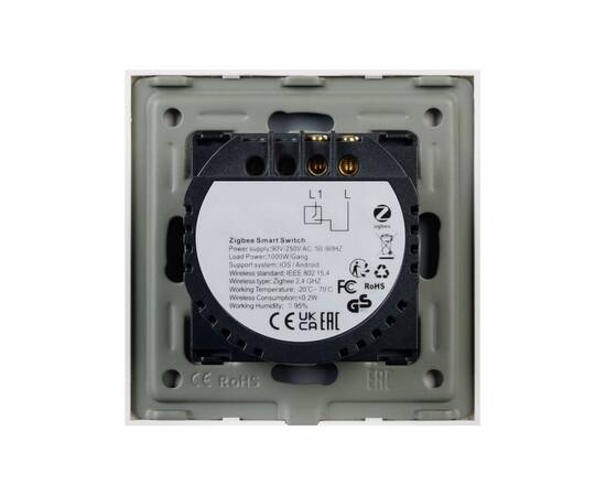 Выключатель сенсорный Arlight SWT-OMALI-S01-ZB-WH (250V, 10A, Zigbee) 050035, изображение 3