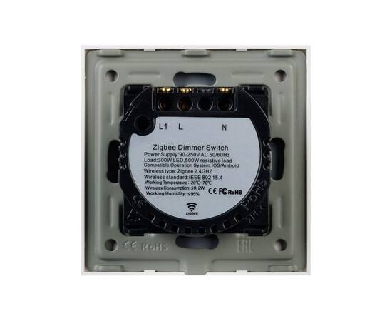 Светорегулятор сенсорный с Zigbee управлением Arlight SWT-OMALI-SD3-ZB-WH (250V, 500W) 050053, изображение 3