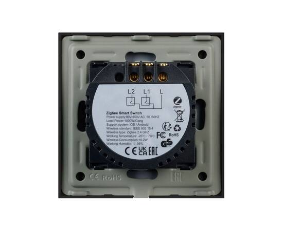 Выключатель сенсорный Arlight SWT-OMALI-S02-ZB-BK (250V, 10A, Zigbee) 050040, изображение 3