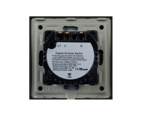 Светорегулятор сенсорный с Zigbee управлением Arlight SWT-OMALI-SD3-ZB-BK (250V, 500W) 050060, изображение 2