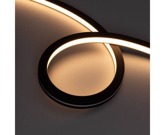 Светодиодная герметичная лента Arlight NOVA-TOP-BLACK-A120-16x15mm 24V Warm3000 (10 W/m, IP67, 2835,