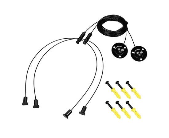 Подвес Arlight LINE-6070 2x4m Set BLACK (Pad 9x2mm) 056259