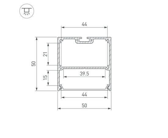 Профиль Arlight SL-LINE-5050-LW-3000 WHITE 043978(1), изображение 2
