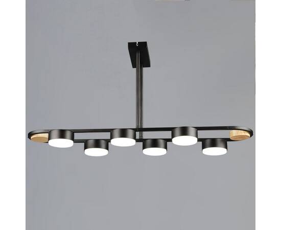 Подвесная люстра Reluce 02760-0.3-06 BK+WOOD GX53