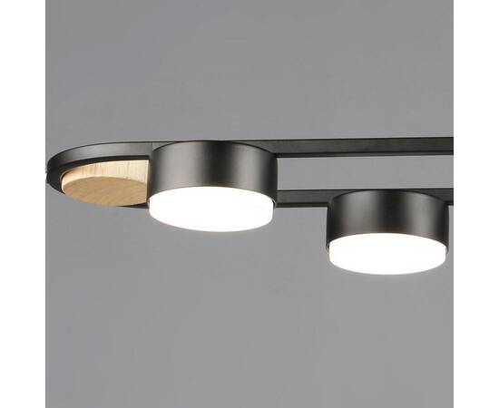 Подвесная люстра Reluce 02760-0.3-06 BK+WOOD GX53, изображение 3