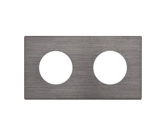 Рамка 2-местная алюминиевая Arlight FRM-PRESTO-ALR-2-GR 043874, изображение 2