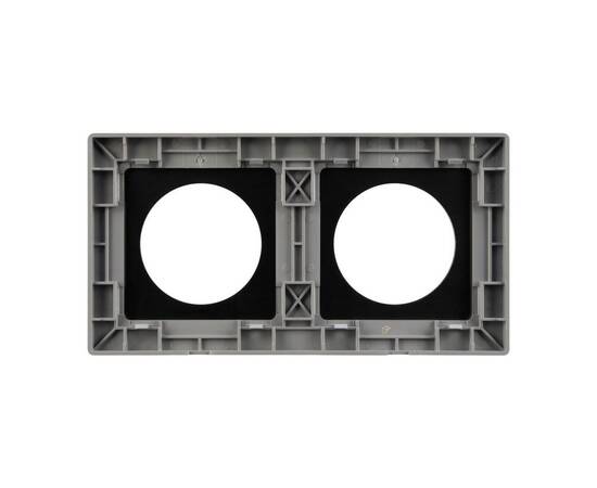 Рамка 2-местная алюминиевая Arlight FRM-PRESTO-ALR-2-GR 043874, изображение 3