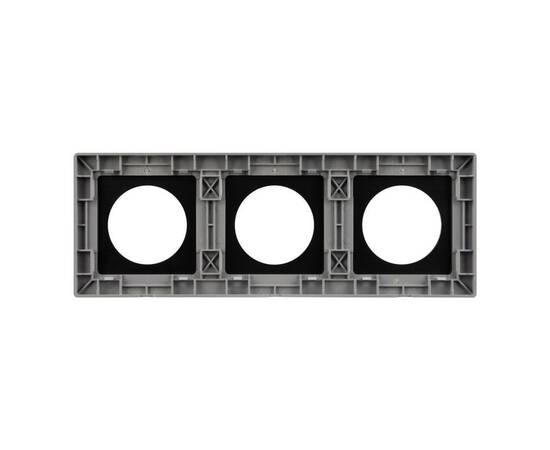 Рамка 3-местная алюминиевая Arlight FRM-PRESTO-ALR-3-GR 043873, изображение 2