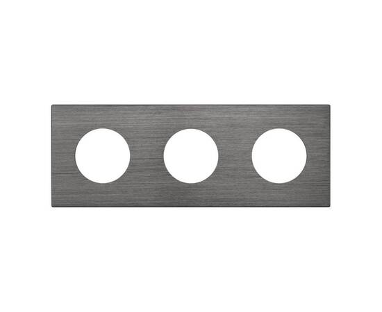 Рамка 3-местная алюминиевая Arlight FRM-PRESTO-ALR-3-GR 043873, изображение 3