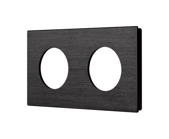 Рамка 2-местная алюминиевая Arlight FRM-PRESTO-ALR-2-BK 043875