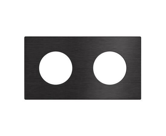 Рамка 2-местная алюминиевая Arlight FRM-PRESTO-ALR-2-BK 043875, изображение 2