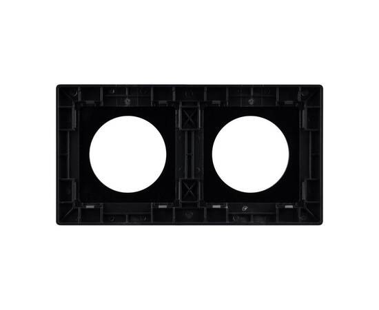 Рамка 2-местная алюминиевая Arlight FRM-PRESTO-ALR-2-BK 043875, изображение 3