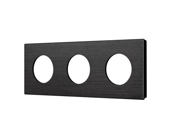 Рамка 3-местная алюминиевая Arlight FRM-PRESTO-ALR-3-BK 043872