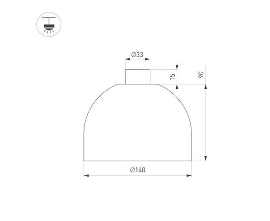 Трековый светильник Arlight ART-INBELT-BOWL-R140-8W Day4000-MIX (BK, 95 deg, 48V, DALI) 051162, изображение 5