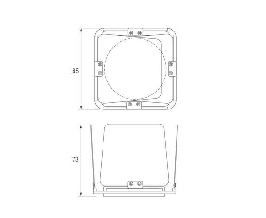 Шторки кашетирующие Arlight LGD-ARTIFACT-BARNDOOR-R65 (WH) (Металл) 057161, изображение 2
