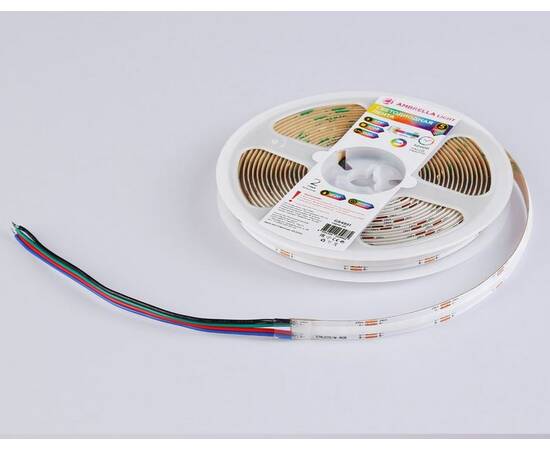 Светодиодная лента Ambrella Light Illumination COB 576Led/ 14W m/ 24V IP20 RGB/ 5m*10mm*3mm (4 конт.