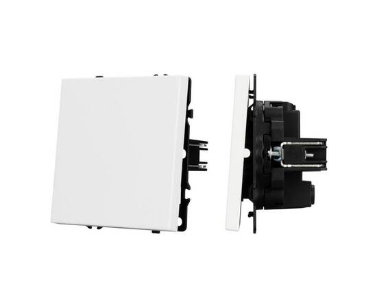 Механизм выключателя одноклавишный перекрёстный Arlight SWT-NOBE-MKX1-SFPL-WH (230V, 10A) 054234