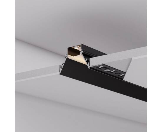 Алюминиевый профиль Arlight COMFORT21-V-FANTOM-2000 BLACK 052544, изображение 4