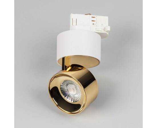 Трековый трехфазный светильник Arlight SP-PLURIO-TRACK-4TR-R77-9W Day4000 (WH-BRS, 36 deg, 230V) (IP, изображение 3