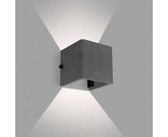 Уличный настенный светильник Arlight LGD-PERAN-WALL-S120x120-6W Warm3000 (BK, 0-80 deg, 230V) (IP65, изображение 2